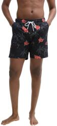 Tom Tailor Tom Tailor, Virágmintás fürdőnadrág, Fekete, Narancssárga, L (TT0AP104469600000000-37484-L)