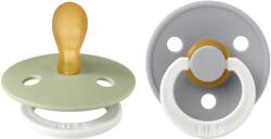 BIBS Colour 2-es szett - szimmetrikus cumifej (esti zsálya / esti delfin), 0-6 hó (5713795249060)