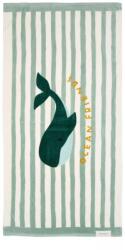  Little Dutch strandtörölköző - Seashells and Stripes Surf Blue (CL25039116)