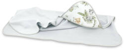 Qmini - Prosop mare cu gluga, Dimensiune 100x100 cm, Din bumbac si thermo fleece, Materiale certificate Oeko Tex Standard 100, S (6426972018364)