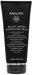 APIVITA Black Detox Cleansing Jelly aktív szénnel tisztító gél arcra és szemre 150 ml