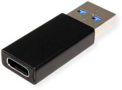 Roline Преходник Roline 12.99. 2998, от USB Type A(м) към USB Type-C(ж), черен (12.99.2998)
