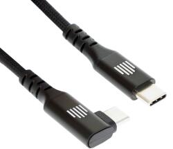 Dviced Cablu DVICED USB-C - USB-C, 90°, 1.25m, Negru (DV120016)