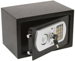 Home SAFETREZOR digitális bútorszéf, acél, 3-8 jegyű tetszőleges kód, puha textil betét, 2 kulccsal, 310x200x200mm (SAFETREZOR)