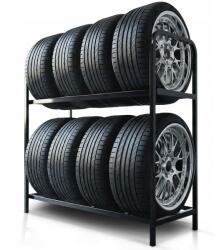 Humberg Kerékabroncs tartó fém polc 8 gumiabroncshoz humberg hm-386