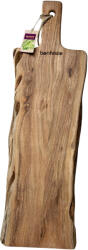Bonfesto Tocator dreptunghiular cu maner din lemn natural de Acacia, Bonfesto®, Premium, 65 x 20 x 2.5 cm (5941947801266) Tocator