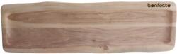 Bonfesto Tocator dreptunghiular din lemn natural de Acacia, Bonfesto®, tava de servire, 70 x 20 x 1.5 cm (5941947801297) Tocator