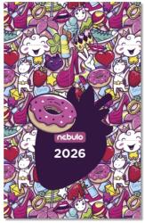 NEBULO Zsebnaptár NEBULO A/6 heti papírborítós Coolicorn 2026. TZSN-A6-26-D4 (TZSN-A6-26-D4)