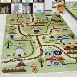  Gyerek Szőnyeg Zenit Farmos Zöld autópályás 130x180cm