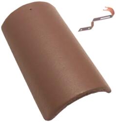 Terrán Danubia kúpcserép ColorSystem barna (rögzítővel) (543399)