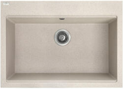 Laveo TAU 7 bézs nagymedencés gránit mosogató helytakarékos szifonnal - SRT_4107 (SRT_4107)