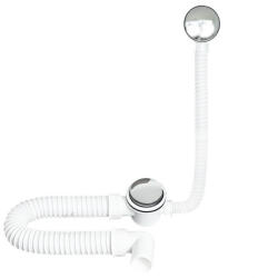 TEXO kádszifon - KRÓM - le- és túlfolyó flexibilis csővel - Ø 5/4 x 0, 5 m x Ø 40 mm (S11454)