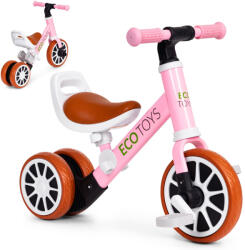  Tricikli futóbicikli pedálokkal 2 az 1-ben rózsaszín (LC-V1307N-PINK)
