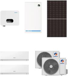  Renac Solar XL napelem szett - 24 db napelem, 10 kW inverter, 2x9, 5 kW energiatároló és 3 db 3, 5 kW klíma (COOL4U-SOLAR-XL)