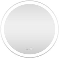 Viva AURA fürdőszoba tükör - érintőkapcsolós - páramenetesítős - órával - LED - KEREK - átmérő 60cm (83440005)