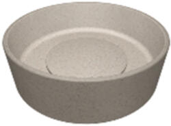 Laveo PERL kerek gránit pultra építhető mosdó gránit click-clack leeresztővel, bézs - VGP1410T (VGP1410T)