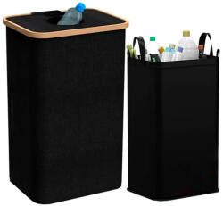  Szelektív palackgyűjtő 100l fekete (LPGY-100-BL)