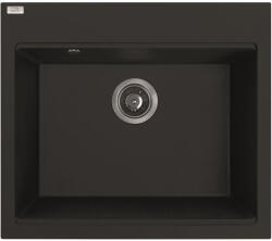 Laveo TAU 6 egymedencés gránit mosogató, matt fekete - SRT_710B (SRT_710B)