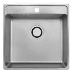 Laveo BESOS egymedencés rozsdamentes mosogató, natúr inox - SLB_210T (SLB_210T)