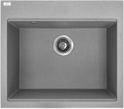  RIO 6 egymedencés gránit szürke mosogató szifonnal, 57x50x21, 5 (SRT_510R)