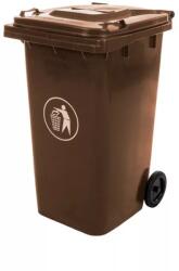 Mirpol hulladéktároló kuka 240L barna - 5902659141309 (5902659141309)