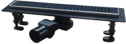 Euro Standard zuhanyfolyóka - MATT FEKETE - Ø 50 mm kifolyással - 60 cm (6160160B) - aquamixwebaruhaz