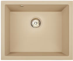 Laveo IBIZA jázmin egymedencés gránit mosogató helytakarékos szifonnal - SBI_J10U (SBI_J10U)