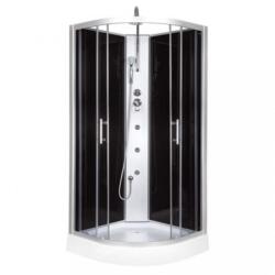  FARO 80x80 cm íves hidromasszázs zuhanykabin (FARO80)