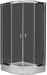 Vela Banyo TMP zuhanykabin - 90 ÍVES - 5 mm víztiszta vízlepergető üveggel - 90 x 90 x 190 cm (845RK101)