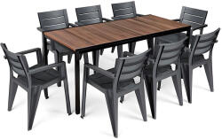  Amari Large 8+1 kerti bútor garnitúra szett dió-grafit (260576_246188_8)