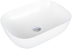 Eros SMILE 3 - PULTRA ültethető - Top Counter - porcelán mosdó - MATT FEHÉR - 46, 5 x 32, 5 x 13 cm (82MB6255) - aquamixwebaruhaz