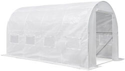  Fóliasátor 200x250x400 cm erősített vázzal+fólia - LMH-42225-WH (LMH-42225-WH)