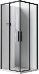 Niagara Wellness Tami szögletes hátfalas fekete-fehér zuhanykabin - 80x80 cm (NWZK-TAM8080)