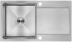 Laveo MARMARA egymed. csepptálcás mosogató, szálcsiszolt inox - SAM_011T (SAM_011T)