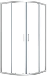 Laveo BRESSO félkör zuhanykabin 80x80x185 cm átlátszó üveg/króm - JKB_086Z (JKB_086Z)