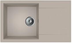 MOFÉM 78 1B1D bézs 1 medence, 1 csepptálcás gránit mosogatótálca - 760012802B2 (760012802B2)