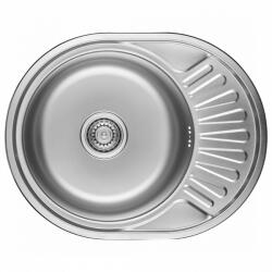 Laveo NORMAL MINI inox csepptálcás mosogató szifonnal - SGN_083T (SGN_083T)