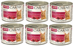 Animonda Animonda Cat Carny Adult Marhahús és szív 6x200g