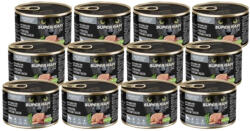 Dolina Noteci DOLINA NOTECI Super Rafi macskaeledel gyöngytyúkkal és kacsaszívvel sterilizált macskáknak 12x185g