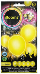 Illoom Illooms Led-s világító lufi sárga színben (5 db) (ILL1353707)