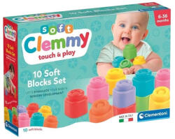 Clementoni Soft Clemmy 17988 Puha építőkockák (10 db) (17988)