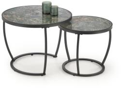 Halmar 2 db AURORO dohányzóasztal szett zöld/antracit V-CH-INES-LAW-ZIELONY (HA0179)