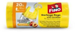 FINO Saci Menajeri Fino Premium, Galbeni, cu Maner, Aroma Piersica, 20 l, 30 Bucati (SAFINO00237)