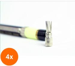 KOH-I-NOOR Set 4 x Ascutitoare pentru Creion Metalic, Metal, 2 mm (HOK-4xKH-K9652-2mm)