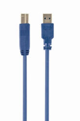  USB 3.0 A-B kábel 3m - Kék nyomtató és szkenner kábel (Gembird - CCP-USB3-AMBM-10)