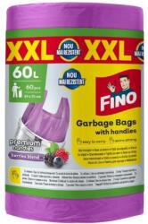 FINO Saci Menajeri Fino Premium, Mov, XXL, cu Maner, Aroma Fructe de Padure, 60 l, 60 Bucati (SAFINO00240)