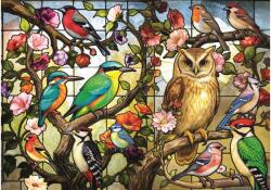 Trefl 99306 - Színes üvegmadarak - 1000 db-os puzzle (99306)