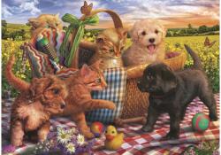 Trefl 37488 - Kiskutyák és kiscicák kosárban - 500 db-os puzzle (37488)