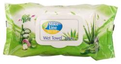 Mike Servetele Umede cu Capac Mike Line Aloe Vera, 120 Bucati