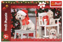 Trefl 13302 - Kiskutya karácsonyi fotózás - 200 db-os puzzle (13302)